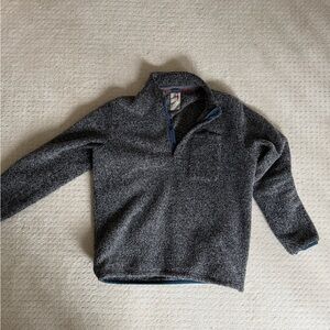 Relwen Shag Pile Snap-Zip in Dark Grey Mix